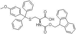 structure of CAS# 177582-21-7, Fmoc-S-(4-甲氧基三苯甲基)-L-半胱氨酸