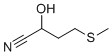 CAS # 17773-41-0, 2-Hydroxy-4-(methylthio)butyronitrile