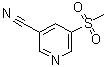 CAS 登录号：1780797-86-5, 5-(甲基磺酰基)-3-吡啶甲腈
