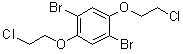 CAS # 178557-12-5, 1,4-Dibromo-2,5-bis(2-chloroethoxy)benzene, 1,4-Bis(2-chloroethoxy)-2,5-dibromobenzene