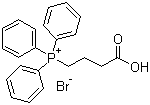 structure of CAS# 17857-14-6, 3-Carboxypropyltriphenylphosphonium bromide