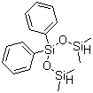 CAS # 17875-55-7, 1,1,5,5-Tetramethyl-3,3-diphenyltrisiloxane, Bis(dimethylsiloxy)diphenylsilane, Tetramethyl diphenyl dihydrogen trisiloxane