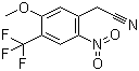 structure of CAS# 178896-77-0, [5-Methoxy-2-nitro-4-(trifluoromethyl)phenyl]acetonitrile