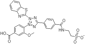 CAS # 178925-54-7, 2-Benzothiazolyl-3-(4-carboxy-2-methoxyphenyl)-5-(4-(2-sulfoethylcarbamoyl)phenyl)-2H-tetrazolium