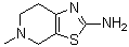 CAS # 17899-48-8, 4,5,6,7-Tetrahydro-5-methylthiazolo[5,4-c]pyridin-2-amine, 5-Methyl-4,5,6,7-tetrahydrothiazolo[5,4-c]pyridin-2-amine, 5-Methyl-4H,5H,6H,7H-thiazolo[5,4-c]pyridin-2-amine