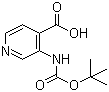 structure of CAS# 179024-65-8, 3-N-叔丁氧羰基氨基异烟酸