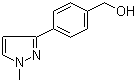 structure of CAS# 179055-20-0, 4-(1-甲基-1H-吡唑-3-基)苯甲醇