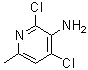 structure of CAS# 179056-98-5, 2,4-二氯-6-甲基-3-吡啶胺