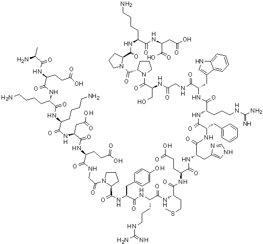 structure of CAS# 17908-57-5, beta-促黑激素