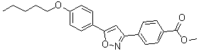 structure of CAS# 179162-64-2, 4-[5-(4-戊氧基苯基)异恶唑-3-基]苯甲酸甲酯