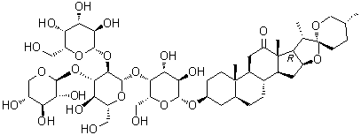 CAS # 179464-23-4, Terrestrosin D, (3beta,5alpha,25R)-3-[(O-beta-D-Galactopyranosyl-(1→2)-O-[beta-D-xylopyranosyl-(1→3)]-O-beta-D-glucopyranosyl-(1→4)-beta-D-galactopyranosyl)oxy]spirostan-12-one