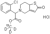 CAS # 1794713-84-0, 2-Oxo Clopidogrel-<sup>13</sup>C,d<sub>3</sub> Hydrochloride