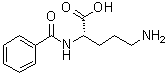 structure of CAS# 17966-71-1, N2-Benzoyl-L-ornithine