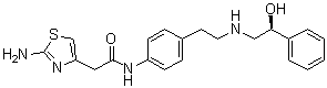 CAS # 1796931-48-0, 2-Amino-N-[4-[2-[[(2S)-2-hydroxy-2-phenylethyl]amino]ethyl]phenyl]-4-thiazoleacetamide