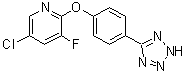 CAS 登录号：1799681-96-1, 5-氯-3-氟-2-[4-(2H-四唑-5-基)苯氧基]吡啶