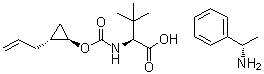 CAS # 1799733-54-2, 3-Methyl-N-[[[(1R,2R)-2-(2-propen-1-yl)cyclopropyl]oxy]carbonyl]-L-valine compd. with (alphaS)-alpha-methylbenzenemethanamine (1:1)