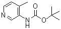 structure of CAS# 180253-66-1, (4-甲基吡啶-3-基)氨基甲酸叔丁酯