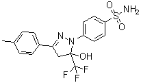 CAS 登录号：1803258-57-2, 4-[4,5-二氢-5-羟基-3-(4-甲基苯基)-5-(三氟甲基)-1H-吡唑-1-基]苯磺酰胺