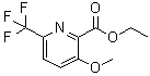 CAS # 1803882-38-3, 3-Methoxy-6-(trifluoromethyl)-2-pyridinecarboxylic acid ethyl ester