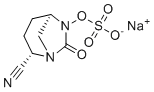 structure of CAS# 1804915-68-1, Sodium [(2S,5R)-2-cyano-7-oxo-1,6-diazabicyclo[3.2.1]octan-6-yl] sulfate
