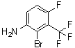 structure of CAS# 1805249-14-2, 2-溴-4-氟-3-(三氟甲基)苯胺