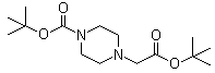CAS # 180576-04-9, 4-[(1,1-Dimethylethoxy)carbonyl]-1-piperazineacetic acid tert-butyl ester