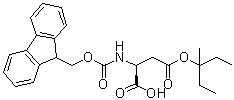 CAS # 180675-08-5, N-[(9H-Fluoren-9-ylmethoxy)carbonyl]-L-aspartic acid 4-(1-ethyl-1-methylpropyl) ester