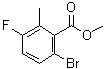 structure of CAS# 1807191-86-1, 6-溴-3-氟-2-甲基苯甲酸甲酯