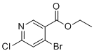 structure of CAS# 1807221-07-3, Ethyl 4-bromo-6-chloronicotinate