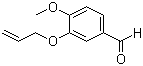 structure of CAS# 18075-40-6, 3-烯丙氧基-4-甲氧基苯甲醛