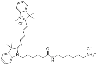 structure of CAS# 1807529-70-9, Cy5-氯化胺盐酸盐