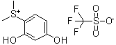 structure of CAS# 180787-54-6, 2,4-二羟基苯基二甲基锍三氟甲烷磺酸盐