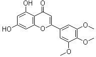 structure of CAS# 18103-42-9, 5,7-二羟基-3',4',5'-三甲氧基黄酮