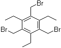 structure of CAS# 181058-08-2, 2,4,6-三乙基-1,3,5-三(溴甲基)苯