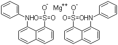 structure of CAS# 18108-68-4, 8-Anilino-1-naphthalenesulfonic acid magnesium salt