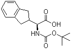 structure of CAS# 181227-47-4, Boc-L-2-indanyglycine
