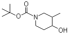 structure of CAS# 181269-70-5, N-Boc-3-methyl-4-hydroxypiperidine