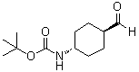 structure of CAS# 181308-57-6, (trans-4-Formylcyclohexyl)carbamic acid tert-butyl ester