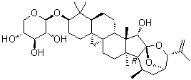 CAS # 181765-11-7, 25-Anhydrocimigenol 3-beta-D-xyloside, (3beta,15alpha,16alpha,23R,24R)-16,23:16,24-Diepoxy-15-hydroxy-9,19-cyclolanost-25-en-3-yl beta-D-xylopyranoside, 25-Anhydrocimigenol 3-O-beta-D-xyloside