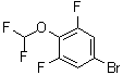 structure of CAS# 181806-67-7, 5-Bromo-2-(difluoromethoxy)-1,3-difluorobenzene