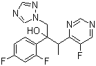 structure of CAS# 182230-43-9, (2R,3S/2S,3R)-2-(2,4-二氟苯基)-3-(5-氟嘧啶-4-基)-1-(1H-1,2,4-三唑- 1-基)-2-丁醇