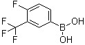 structure of CAS# 182344-23-6, 3-(三氟甲基)-4-氟苯硼酸