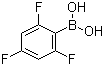 structure of CAS# 182482-25-3, 2,4,6-Trifluorophenylboronic acid