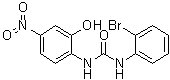 N-(2-Hydroxy-4-nitrophenyl)-N'-(2-bromophenyl)urea molecular structure (CAS 182498-32-4)