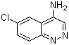 structure of CAS# 18259-66-0, 6-Chloro-4-cinnolinamine