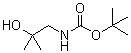 structure of CAS# 183059-24-7, tert-Butyl (2-hydroxy-2-methylpropyl)carbamate