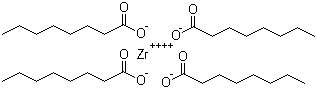 CAS # 18312-04-4, Octanoic acid zirconium, Octa-Soligen Zirconium 12HS, Octa-Soligen Zirconium 18, Octlife Zr, Octoate Soligen 18HS, Zirconium caprylate, Zirconium octanoate, Zirconium octoate, Zr Octoate
