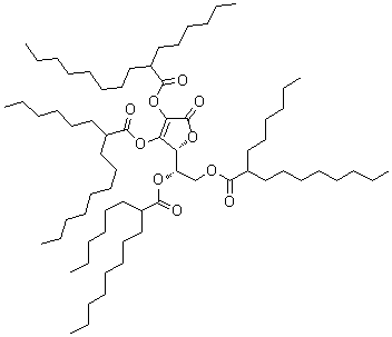 CAS # 183476-82-6, Tetrahexyldecyl ascorbate, BV-OSC, Nikkol VC-IP, VC-IP, Vitamin C tetra-isopalmitate, L-Ascorbic acid 2,3,5,6-tetrakis(2-hexyldecanoate)