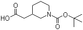 structure of CAS# 183483-09-2, N-Boc-3-哌啶乙酸