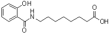 8-[(2-Hydroxybenzoyl)amino]octanoic acid molecular structure (CAS 183990-46-7)